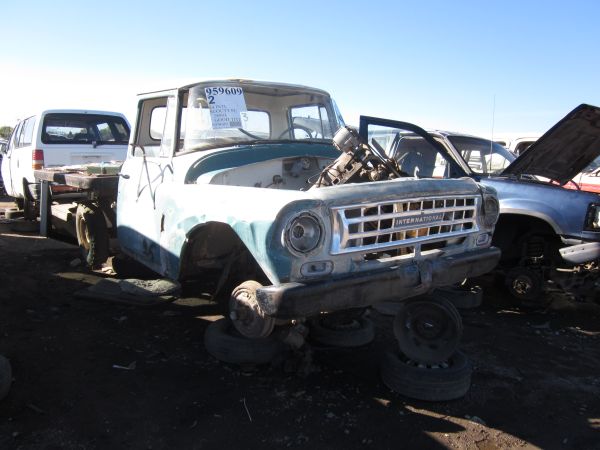 1964 International Harvester Pickup down on the junkyard