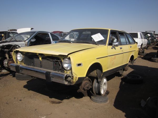 1979 Datsun 210 Wagon down on the junkyard