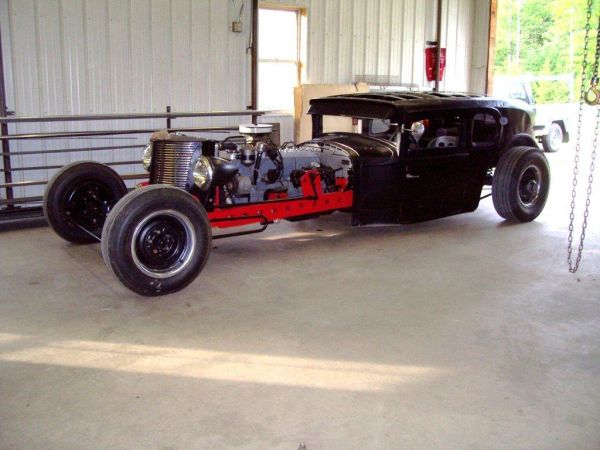 Street rod with Packard 327 Straight Eight power
