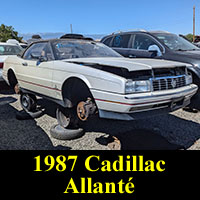 Junkyard 1987 Cadillac Allante