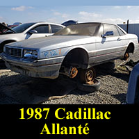 Junkyard 1987 Cadillac Allante