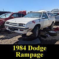 Junkyard 1984 Dodge Rampage 2.2