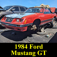 Junkyard 1984 Ford Mustang convertible