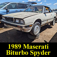 Junkyard 1989 Maserati Biturbo Spyder